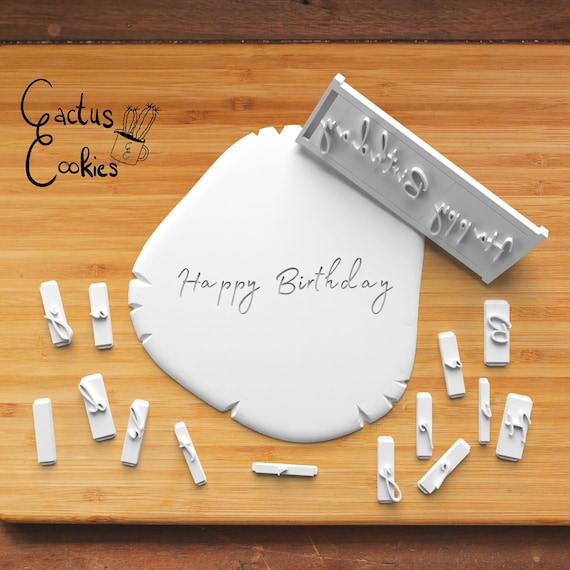Signature Font Stamp Letters STL File (Digital Download)
