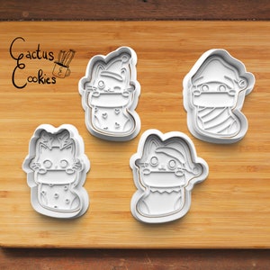 Digital STL file download for Cat christmas cookie cutter