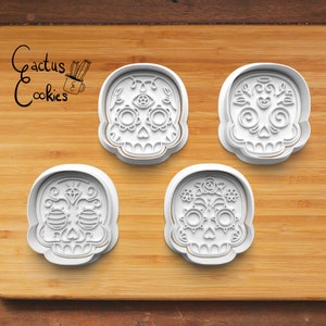 Digital STL file download for Dia De Muertos cookie cutter
