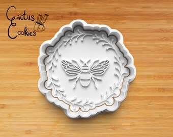 Digital STL file download for bee cookie cutter