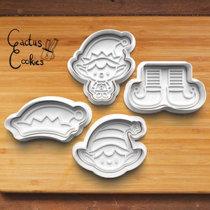 Digital STL file download for Christmas Elf cookie cutter