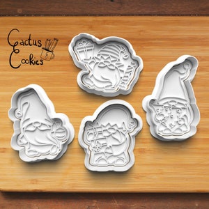 Digital STL file download for Christmas Gnomes cookie cutter