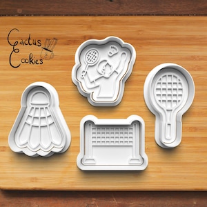 Digital STL file download for Badminton cookie cutter