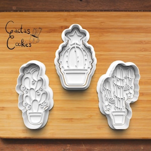 Digital STL file download for Christmas Cactus cookie cutter