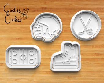 Digital STL file download for Ice Hockey cookie cutter