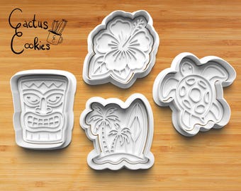 Archivo STL para cortador de galletas de Hawái (descarga digital)