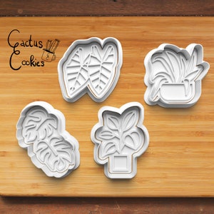 Digital STL file download for Room Plants cookie cutter