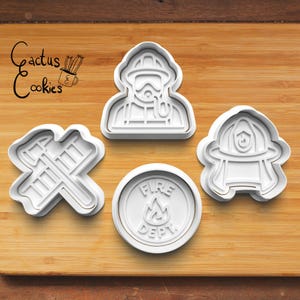Digital STL file download for Firefighter cookie cutter
