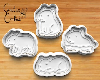 Capybara Cookie Cutter STL File (Digital Download)