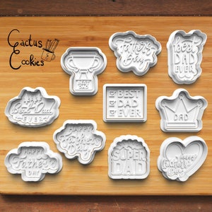 Digital STL file download for Father&#39;s Day cookie cutter