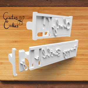 Signature Font Stamp Letters STL File (Digital Download) image 3