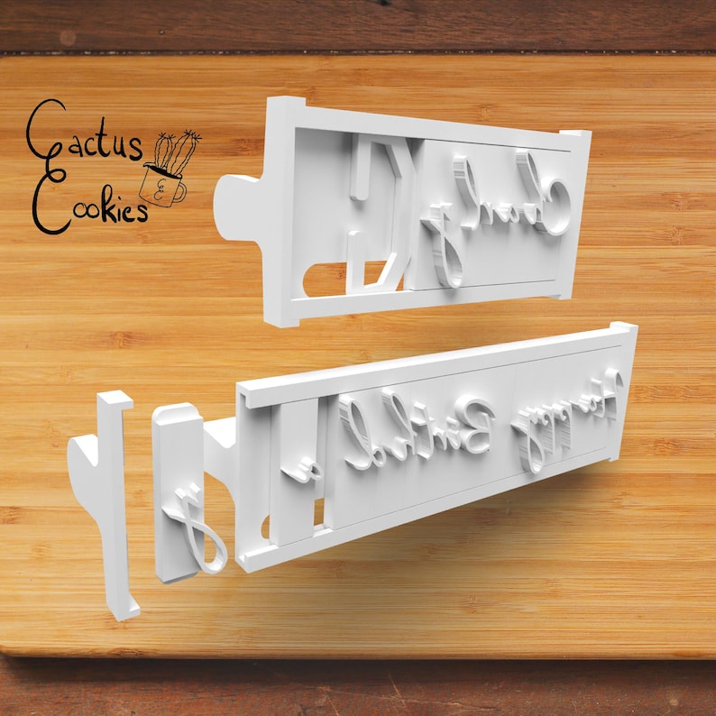 Signature Font Stamp Letters STL File (Digital Download) image 3