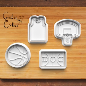 Plik STL z foremką do ciastek w kształcie koszykówki (pobranie cyfrowe)