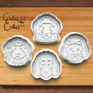Digital STL file download for Goldendoodle cookie cutter