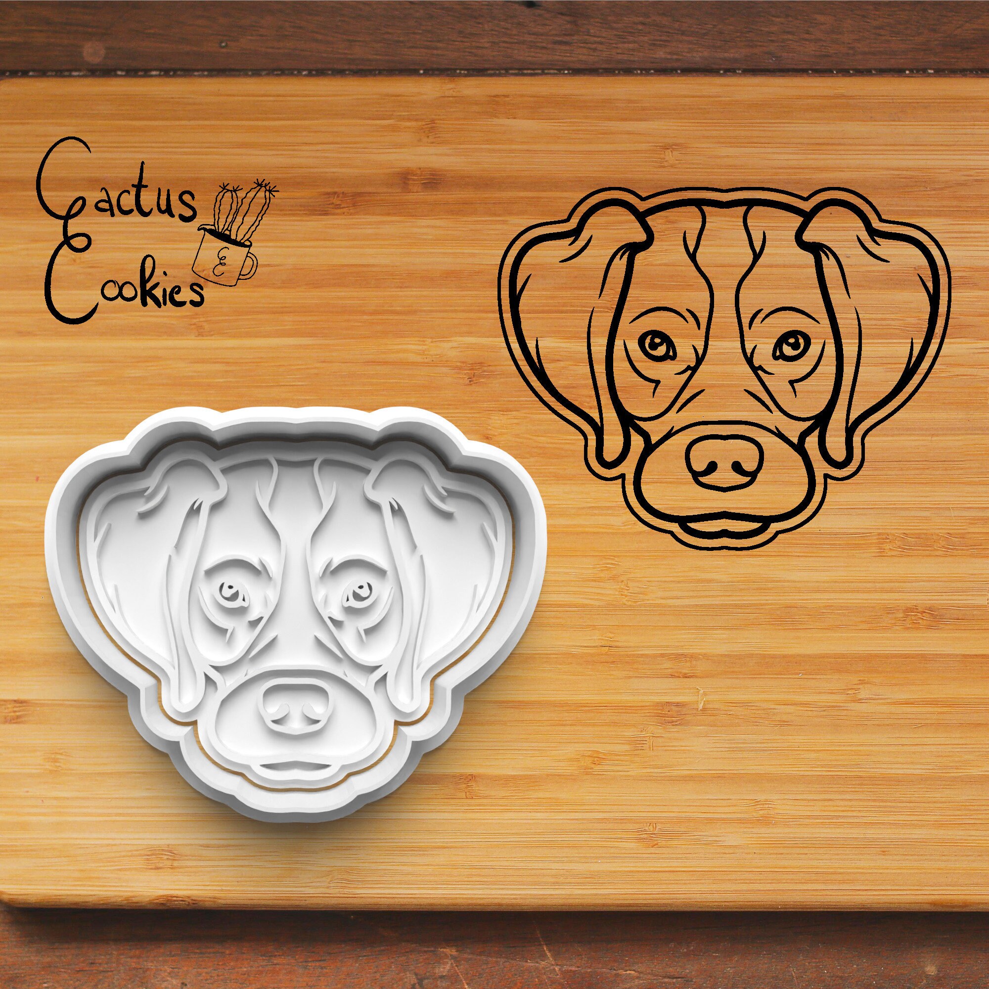 Digital STL File Download for Brittany Spaniel Cookie Cutter