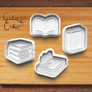 Digital STL file download for Book cookie cutter