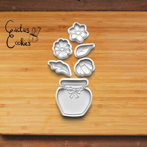 flower bouquet Cookie Cutter STL File (Digital Download)