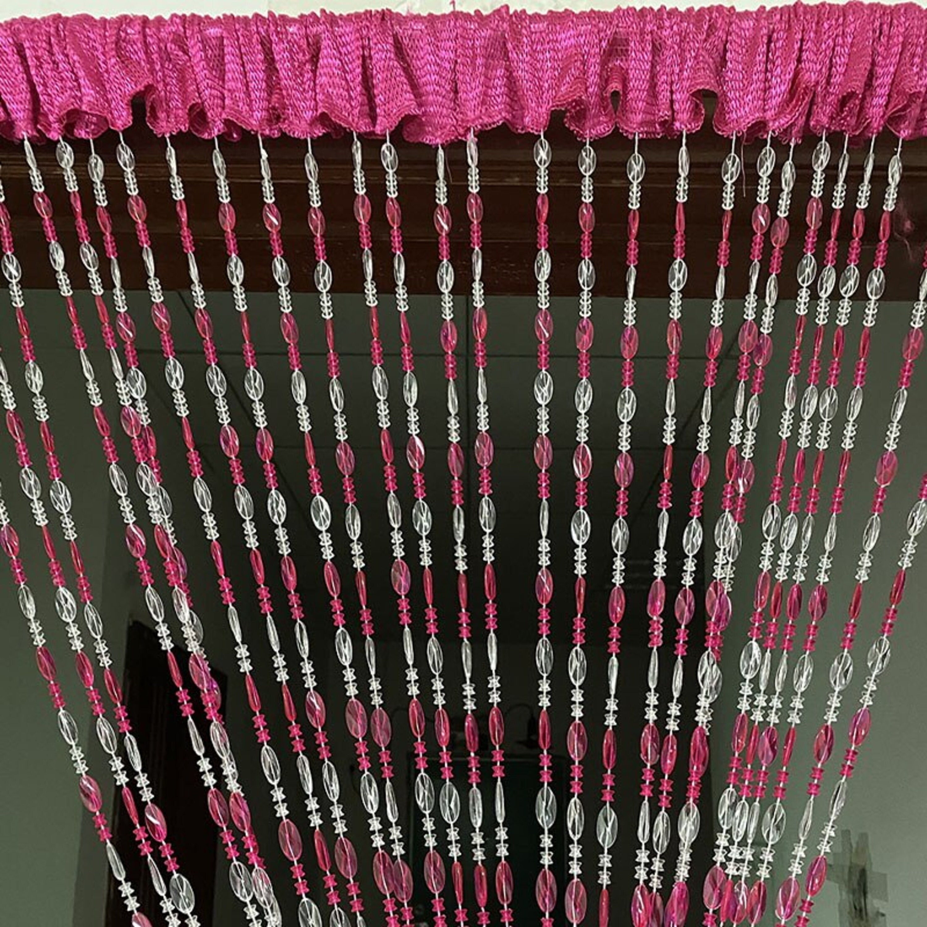 Bohemian Hippy Beaded Curtain Doorway Handmade Crystal Glass Etsy