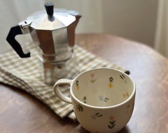 Garden Big Handmade Ceramic Mug