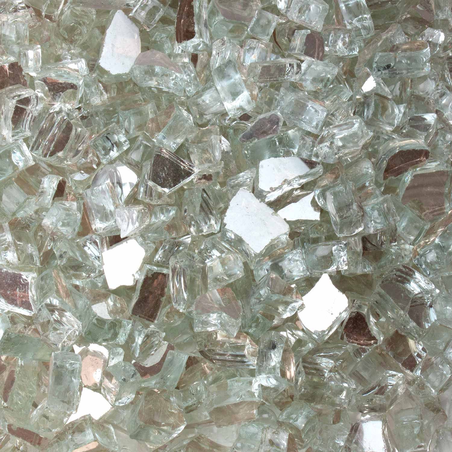 Fire Glass: 1/2-inch Thick Platinum Moonlight, Tempered & Reflective ...