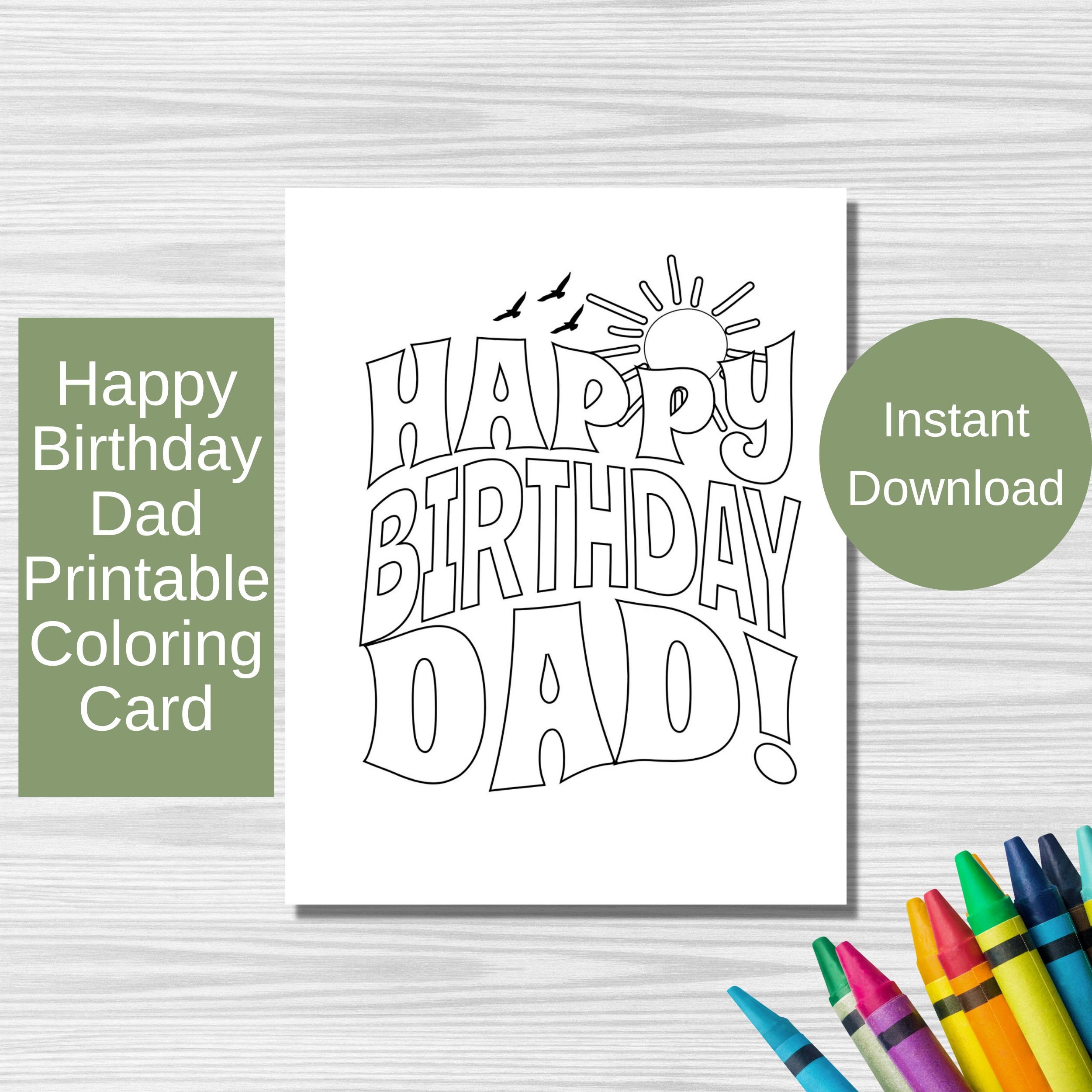 Happy Birthday Dad Cards Printable - Il Fullxfull.5034584061 Rcf9 