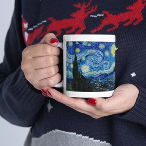 Starry Night Van Gogh Art Print Mug 11oz - Fine Art Mug Gift