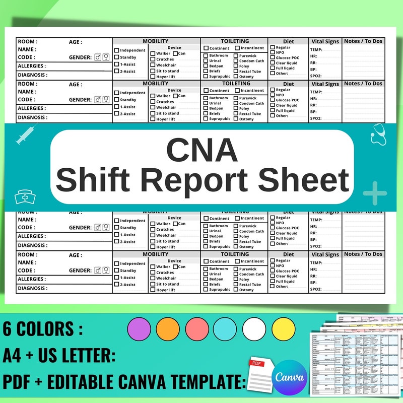 Rn Assignment Sheet Nursing Assignment Sheet - Etsy