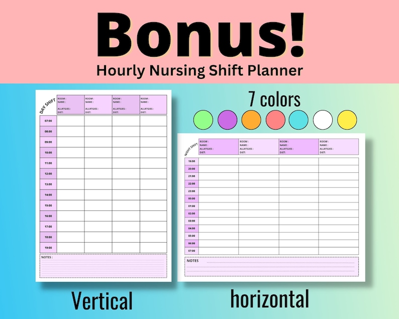ICU Nurse Report Sheet With Hourly Rounding - Etsy