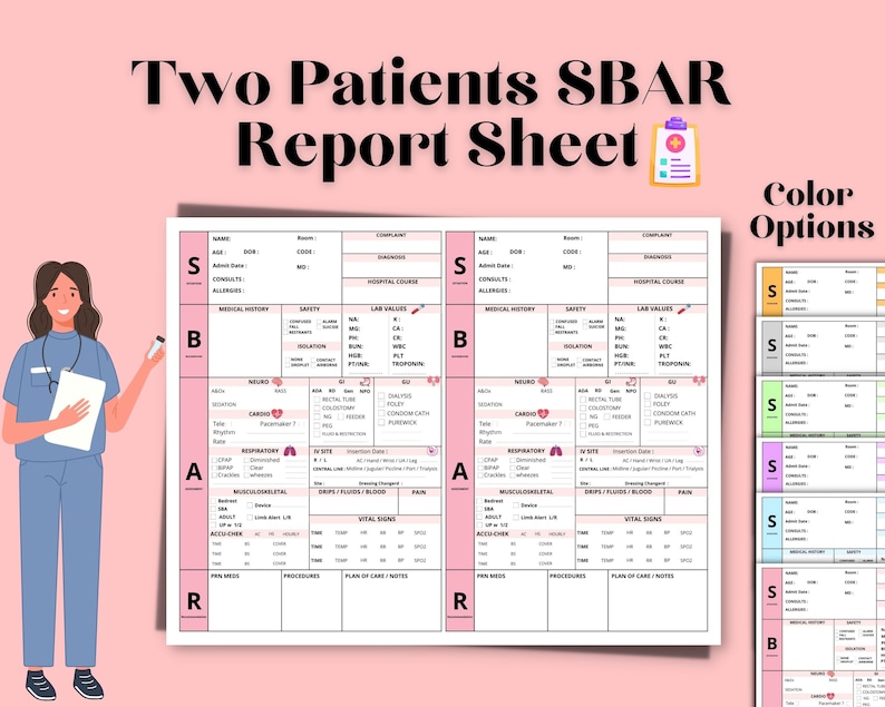 Two Patients SBAR Nursing Report - Il 794xN.4675838072 Pvl6 