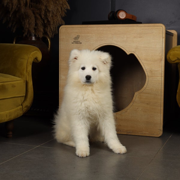 Dog House, Dog Crate Furniture, Wooden Dog House,Small Dog House, Dog Crate, Dog Box - Woofy Pet