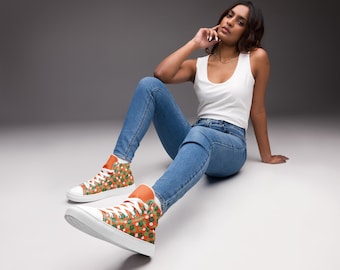 Women’s high top Irish Shamrock canvas sneaker shoes | St. Paddy's Day Sneaker Shoes | Irish Shoes | Shamrock Shoes | Irish Sneakers
