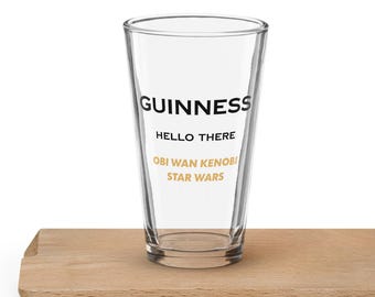 Guinness Star Wars Obi Wan Pint Glass