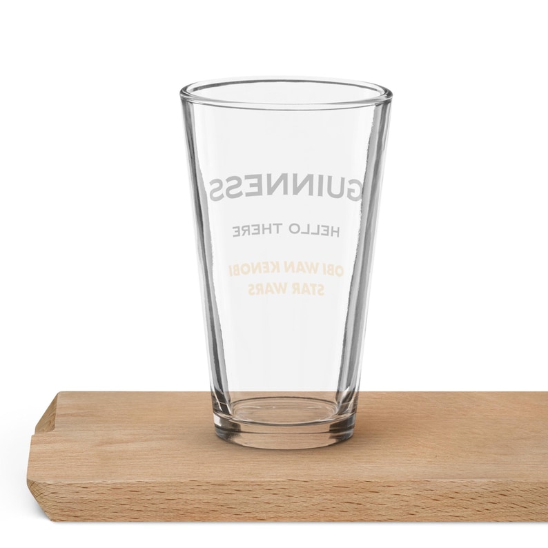 Guinness Star Wars Obi Wan Pint Glass
