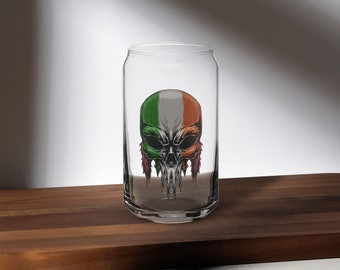 Irish Beer Can shaped glass for Guinness or other brews