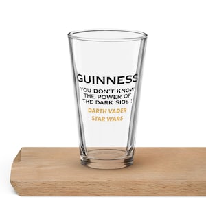 Guinness Star Wars Darth Master Pint Glass