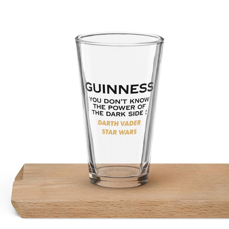 Guinness Star Wars Darth Master Pint Glass