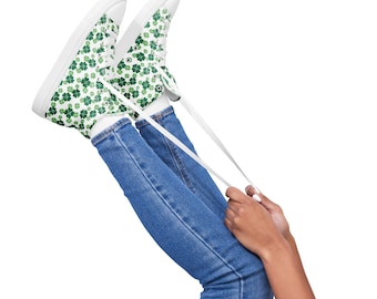 Kleeblatt High Top Canvas Sneakers | St. Patricks Day irische Schuhe