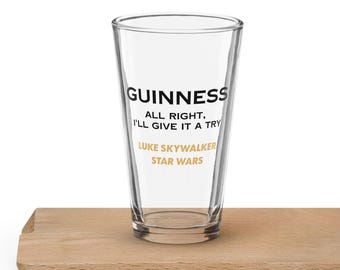 Guinness Star Wars Luke Spróbuj Szklanka do piwa