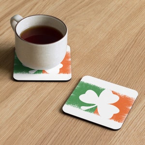 Irish Gaelic Cork back Drinking Coaster | Slainte | Guinness | Table Coaster