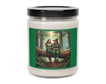 Vela de soja de manzana Leprechaun, 9 oz
