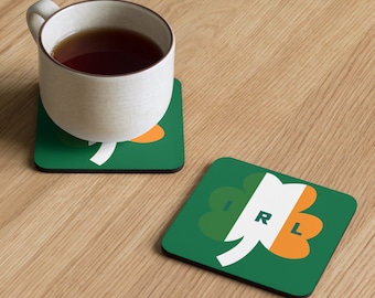 Posavasos de corcho gaélico irlandés / Slainte / Guinness / Posavasos de mesa