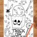 Printable Cute Halloween Colouring Pages Halloween Mindful - Etsy