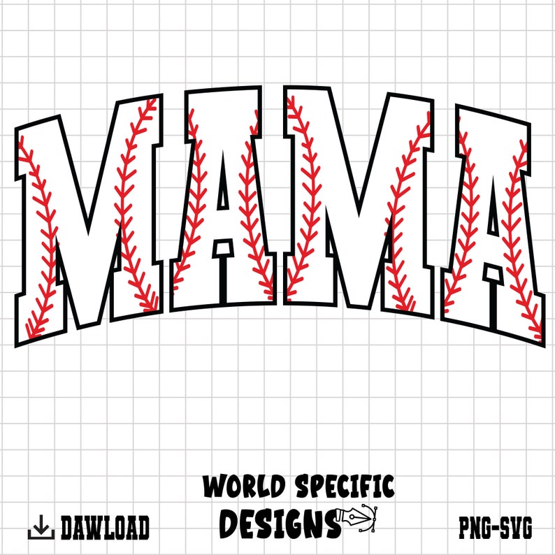 Mommy Baseball Script SVG Baseball Mommy Cut Files, Baseball Mommy Vector Files Sports Mom Svg Png, Mommy Png image 1