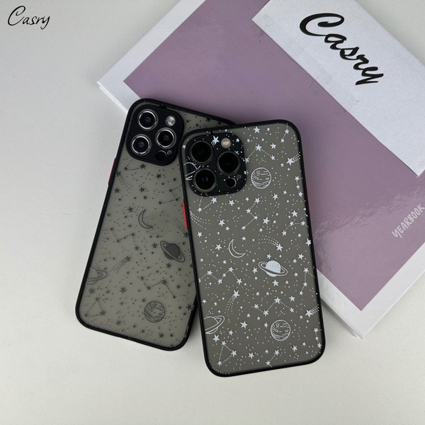 Starry Sky Space Matte Phone Case for iPhone 15 14 13 12 11 Pro Max case 12 Mini XR case iPhone XS Max iPhone 7 8 Plus iPhone SE Case