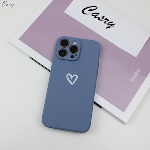 Pastel Love Heart Phone Case for iPhone 14 13 12 11 Pro Max,14 13 12 11 pro 13,12 mini ,6,7,8,XR ,X,XS Max, 14,6,7,8 Plus iPhone SE image 6