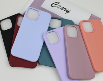 Funda de teléfono mate de colores sólidos para iPhone 14 13 12 11 Pro Max 14 plus 14 13 12 pro 6,7,8,XR ,X,XS Max iPhone 6 7 8 Plus iPhone SE Case2022