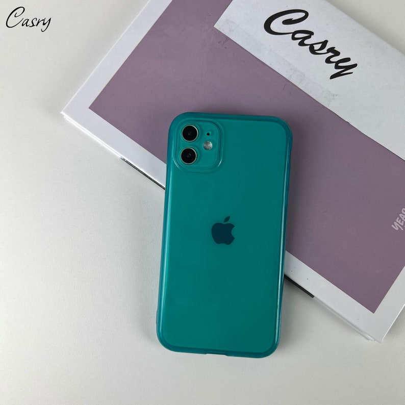 Coque de téléphone couleur fluorescente néon pour iPhone 15 14 13 12 11 Pro Max 14 plus 14 13 12 pro 6,7,8,XR,X,XS Max Coque pour iPhone 6 7 8 Plus iPhone SE Baby Blue