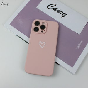 Pastel Love Heart Phone Case for iPhone 14 13 12 11 Pro Max,14 13 12 11 pro 13,12 mini ,6,7,8,XR ,X,XS Max, 14,6,7,8 Plus iPhone SE image 7