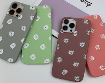 Daisy Floral Art Daisy Phone Case for iPhone 15 14 13 12 11 Pro Max,14 13 12 11 pro 13,12 mini ,6,7,8,XR ,X,XS Max, 14,6,7,8 Plus iPhone SE