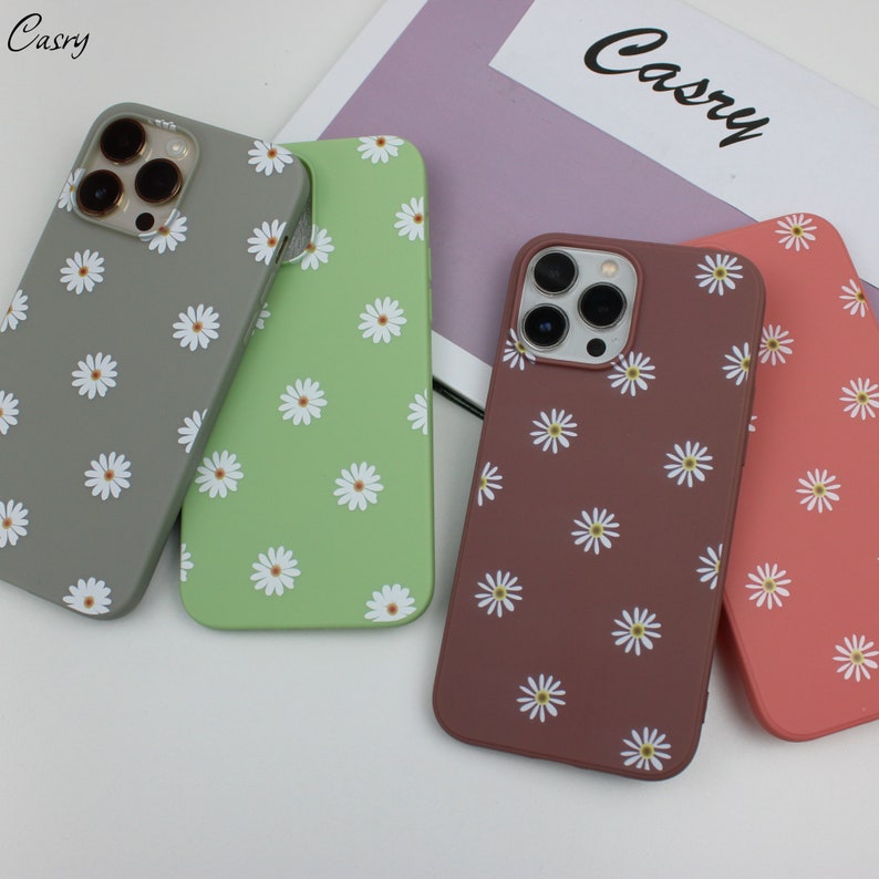 Daisy Floral Art Daisy Phone Case for iPhone 15 14 13 12 11 Pro Max,14 13 12 11 pro 13,12 mini ,6,7,8,XR ,X,XS Max, 14,6,7,8 Plus iPhone SE zdjęcie 1